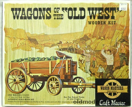 Craft Master Ore Wagon  Wagons of the Old West Series, 104-300 plastic model kit